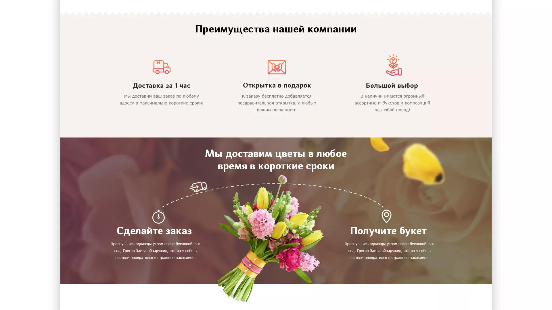 Создание интернет-магазина «Букет-онлайн» по цветам в Соликамске