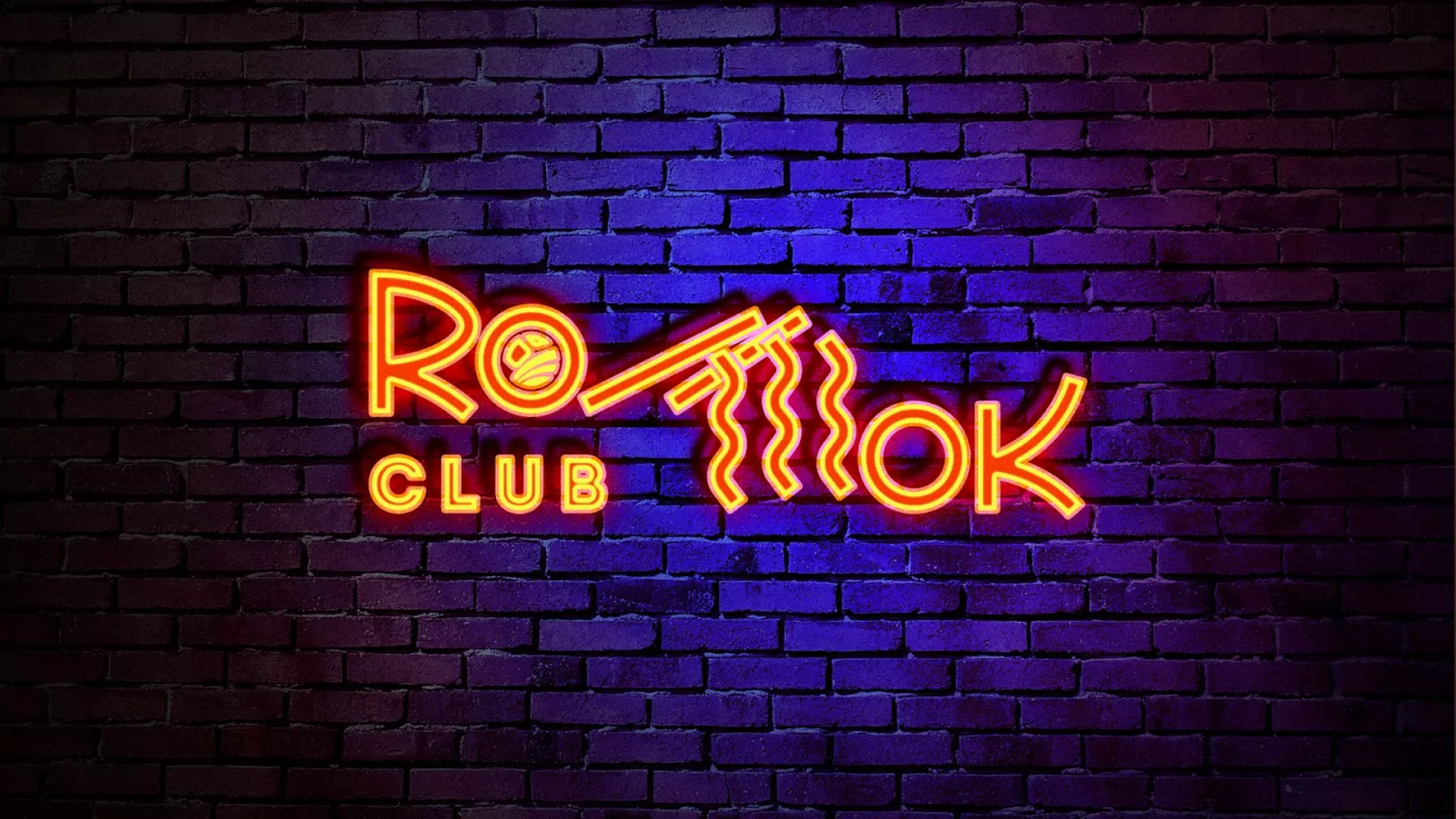 Разработка светящейся интерьерной вывески суши-бара «Roll Wok Club» в Соликамске